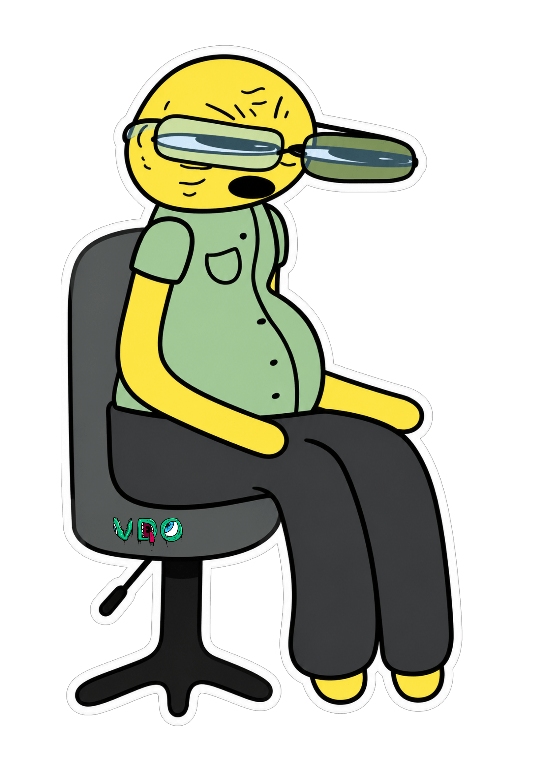 Sir In The Office Chair